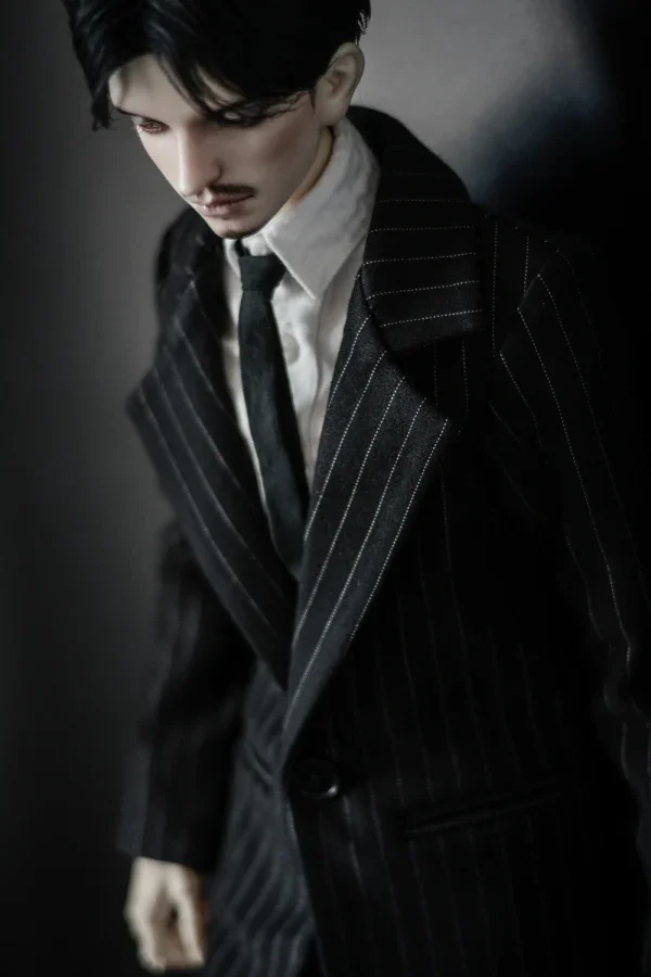 D01-P586-1 Doll handmade clothes 1/4 1/3 uncle MSD SSDF SD doll Accessories President Striped Coat Set