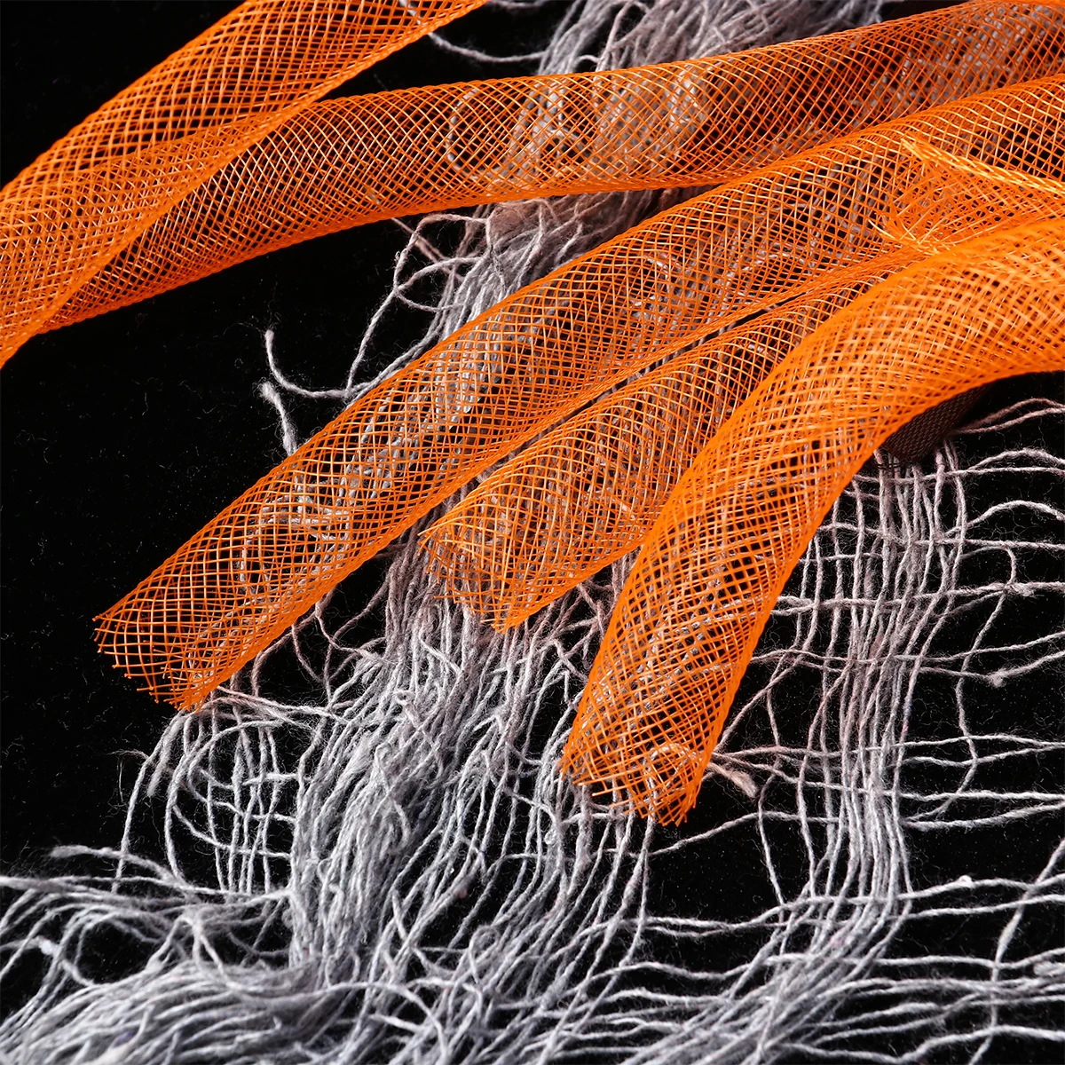 

Led Luminous Hair Braid Flashing Headband Glow Tube Clip-On Party Accessory For Halloween Festival Night Events Orange