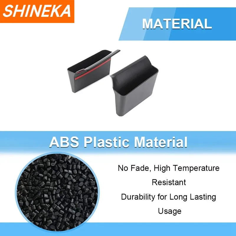 SHINEKA صندوق تخزين ناقل الحركة للسيارات منظم لسيارة شيفروليه كامارو 2010 2011 2012 2013 2014 2015 ملحقات داخلية #3