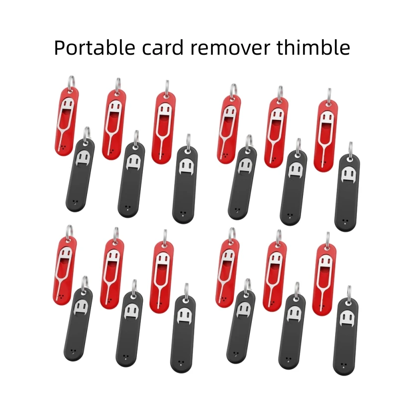 1pcs Creative Anti-lost Protection Card Removal Pin Mobile Phone Tablet Thimble Silicone Sleeve Invisible Portable Card Reader