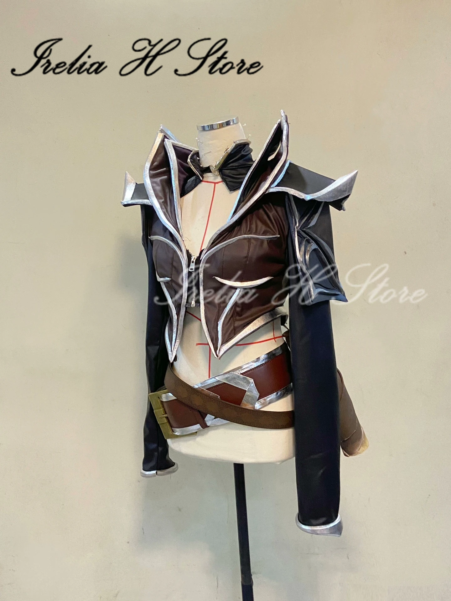 Irelia H LOL bois d'aine Ahri Cosplay Costume pour les femmes le renard à neuf queues ahri LOL cosplays ensemble complet perruque taille personnalisée