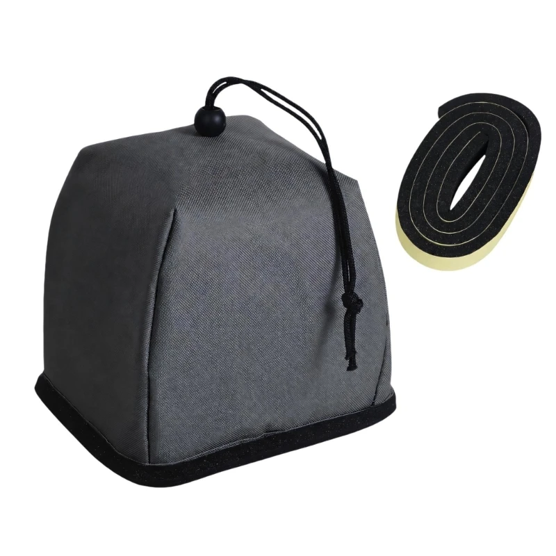 Outdoor Faucet Cover with 420D Fabric Outer Shell, Thickened Cotton-Foam and Aluminum Composite Insulating Lining for KXRE