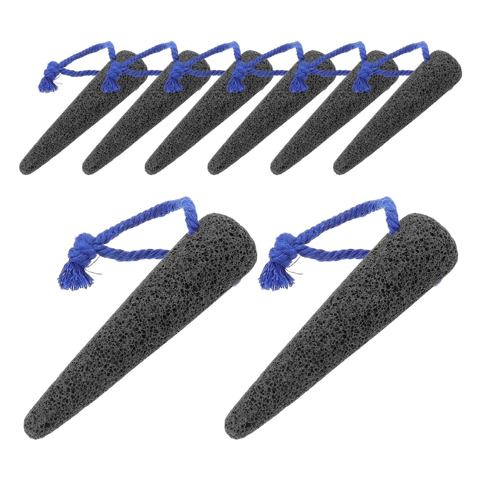 8Pcs Foot Grinding Stone Volcanic Pumice Natural Cone Shape Dead Skin Remover Precision Exfoliation Tool Shower Pedicure Pumice