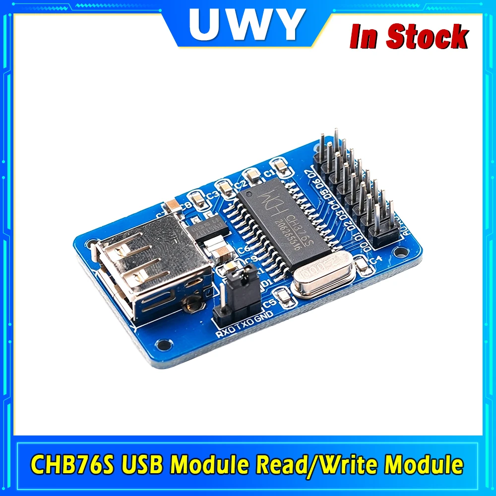 CH375B CH376S USB Host Interface Module 12MHz Crystal U Disk Read Write Serial Communication Board For 51 STM32 Arduino