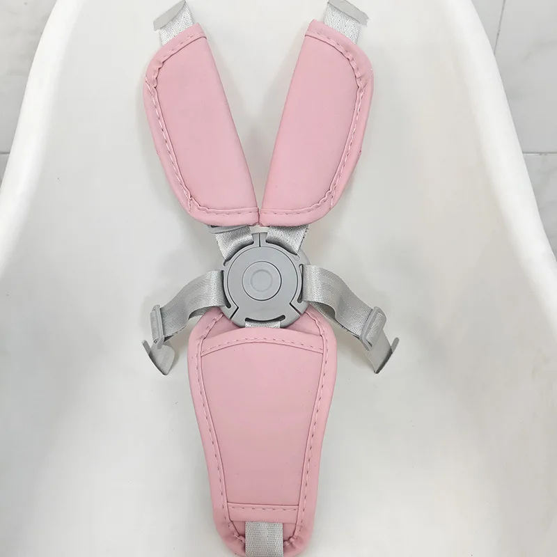 

Baby Feeding Safety Accessory 5 Point Adjustable Harness PU Shoulder Guard Nylon Straps Strollers Accessories