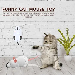 RC Electronic Mice Cat Toys Wireless Plush Rat Remote Control Simulatiol Funny Interactive Rat Toys for Pet Kitten Cat