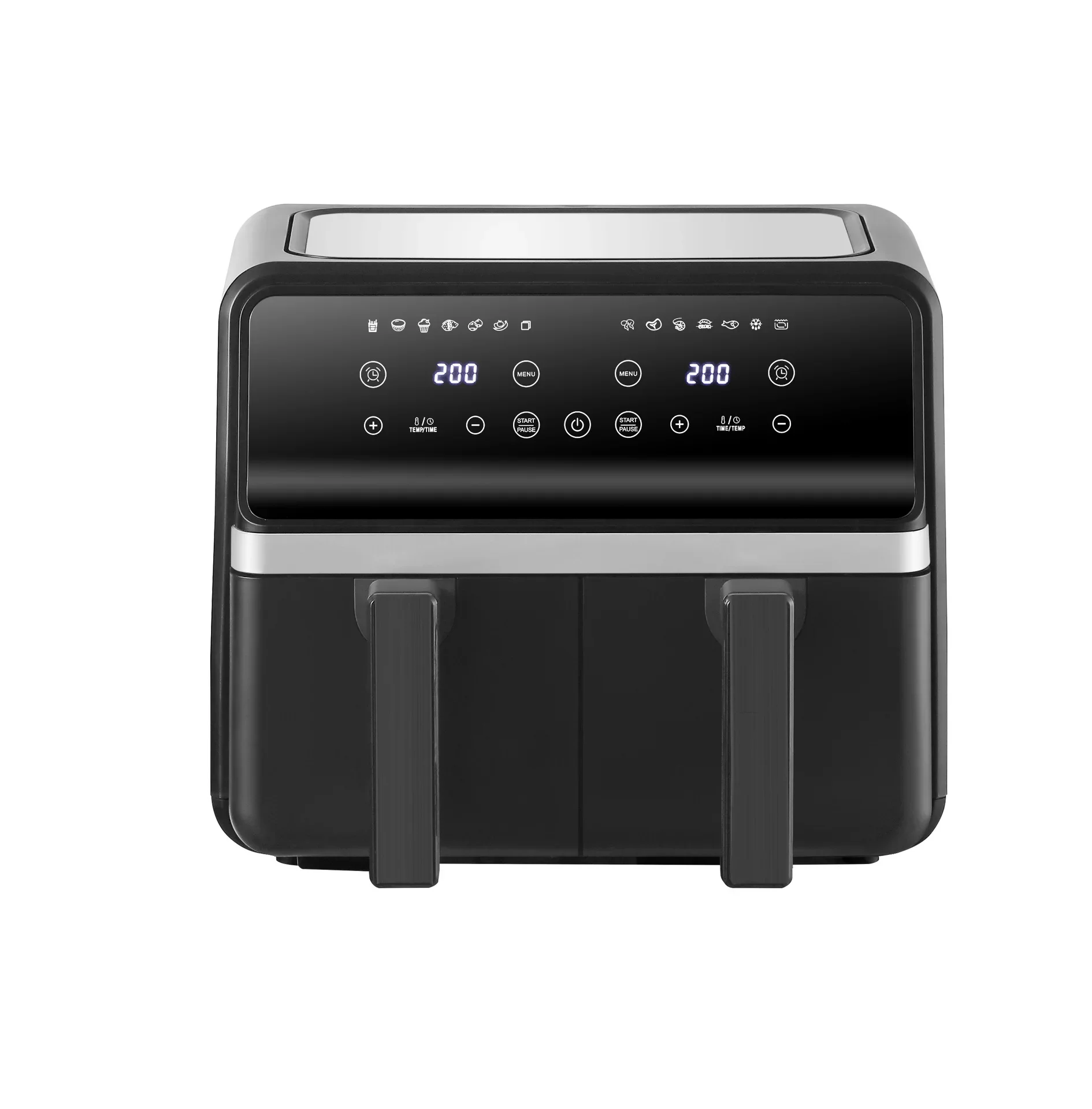 Household Electric Fryer Double Pot Air Fryer Multifunctional Visual Large Capacity Intelligent Oven Foreign Trade
