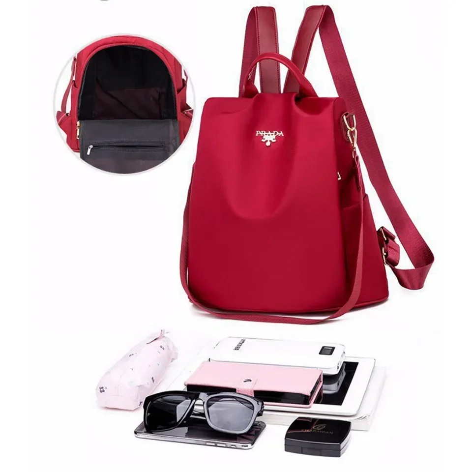 Multi Functional Backpack for Women Simple and Versatile Dual-use Waterproof and Anti-theft Bag