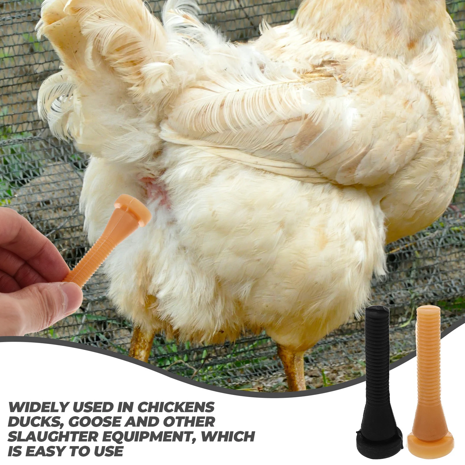 

10Pcs Poultry Plucking Fingers Practical Design Long Lasting Use Reduces Skin Breaking Poultry Plucking Fingers