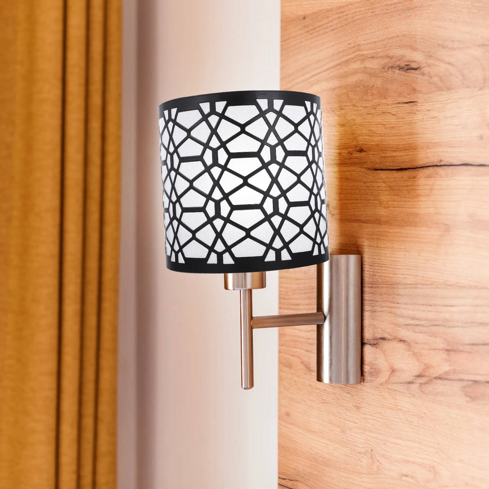 

1pc Shade Accessories Lamp Replacement Industrial Modern Rustic Decor Black Lampshades Retro Wire Frame Bracket Cover Metal Iron