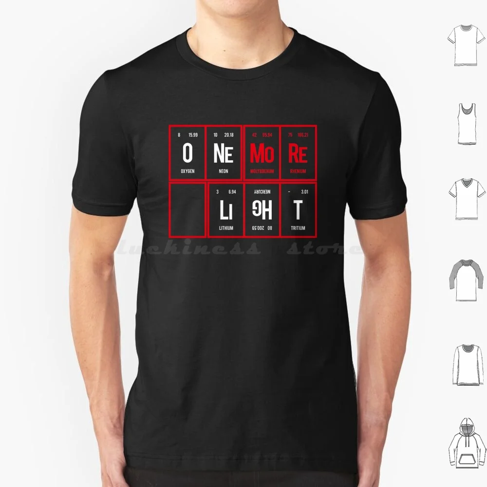One More Light-Periodic Table Of T Shirt 6xl Cotton Cool Tee Chester Chester Bennington Music One More Light Bennington Lost
