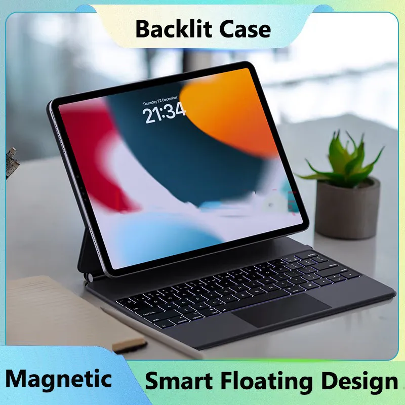 Backlit Case for Huawei MatePad 12 X 12 Inch 2024 Pro 12.6 Pro 11 2024 2022 Pro 13.2 2023 Smart Floating Magnetic Keyboard Cover