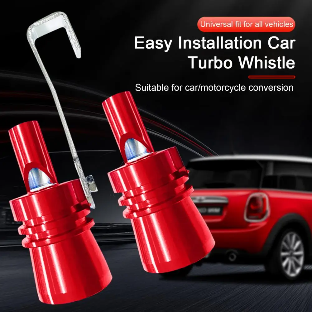 Turbo Sound Whistle Modified Exhaust Pipe Sender Aluminum Alloy Tail Whistle Imitator Motorcycle Tailpipe Noise Sound Enhancer