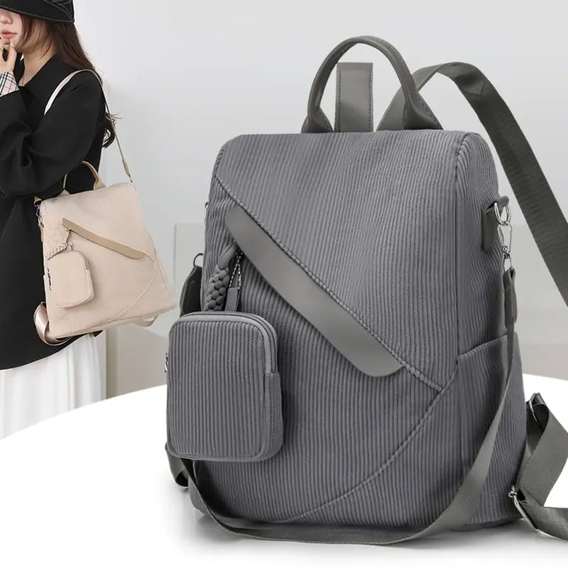 Mochila antirrobo de nailon para mujer y hombre, con monedero, ideal para uso diario, viajes, para llevar el portátil, de gran capacidad, mochila escolar.