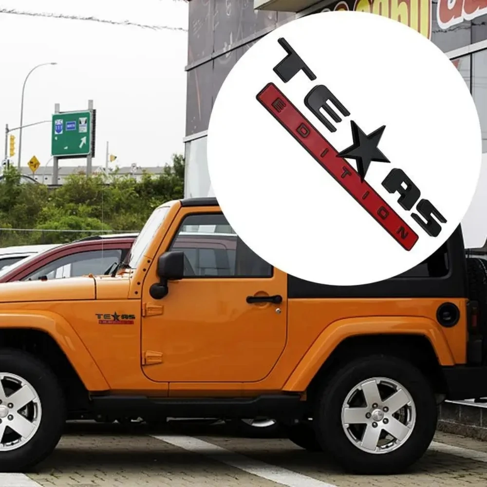 

1PcsTEXAS EDITION Emblem PrettySticker forJeep Chevy Silverado GMC Sierra Truck ABS Emblem Badge Car Side Wing Auto Car Stickers