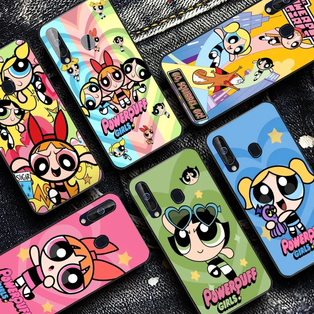 Cute-P-Powerpuffes-G-Girls Phone Case For Samsung A 10 11 12 13 20 21 22 30 31 32 40 51 52 53 70 71 72 73 91 13 shell