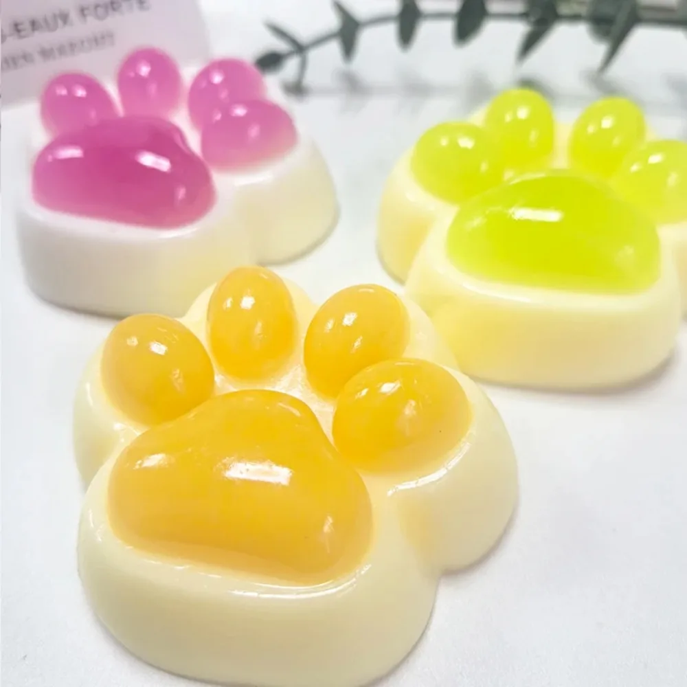 Morbido Taba Squishy Cat Paw Fidget Toys Giocattolo sensoriale antistress per bambini Adulti Rilassamento dell'ansia, Regalo da spremere per gli amici