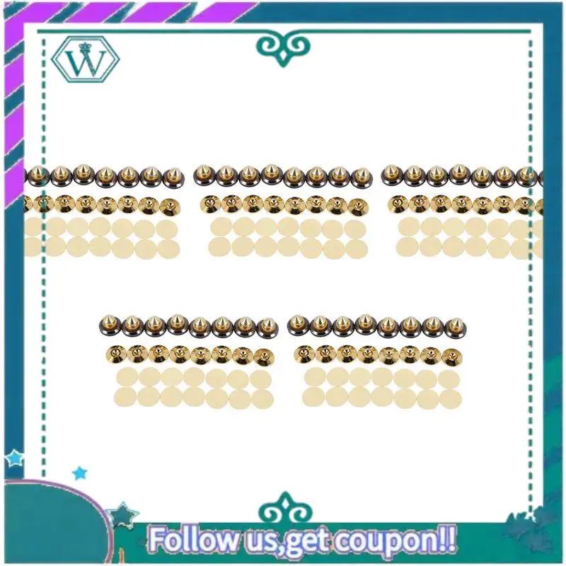 

A75Q-40 комплект позолоченных шипов для динамиков, подставки для динамиков, CD-аудио сабвуфер, усилитель, изолирующие ножки для проигрывателя