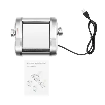 Elektrický váleček na těsto BYMAOCAR, nerezový, 6stupňový, nastavitelná tloušťka, stroj na výrobu těstovin, pro domácí/komerční použití 10 nejlepší prodej stroj na výrobu nudlí - №3