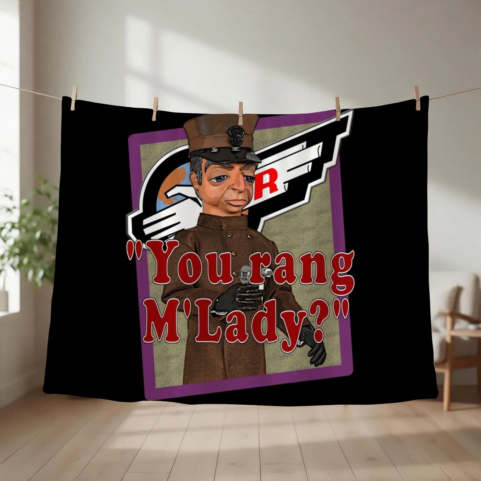 You rang M'Lady Throw Blanket couch cozy soft plush fuzzy picnic outdoor blanket