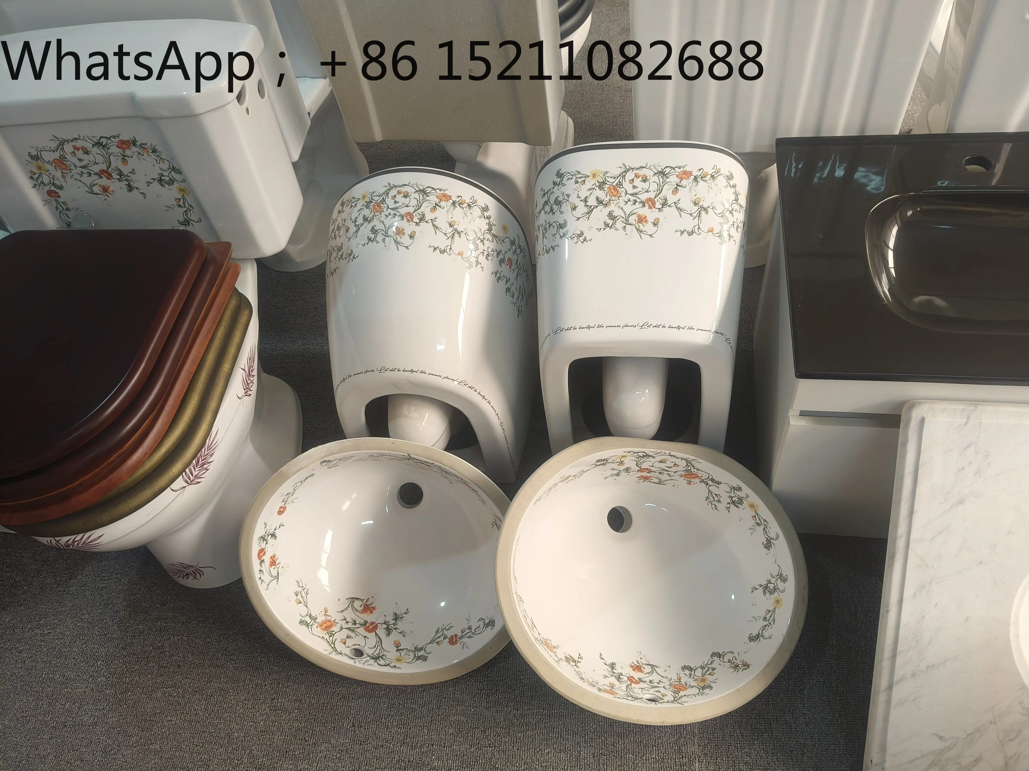 SCY light luxury high sense retro sticker flower pot oval ceramic washbasin embedded hand washbasin