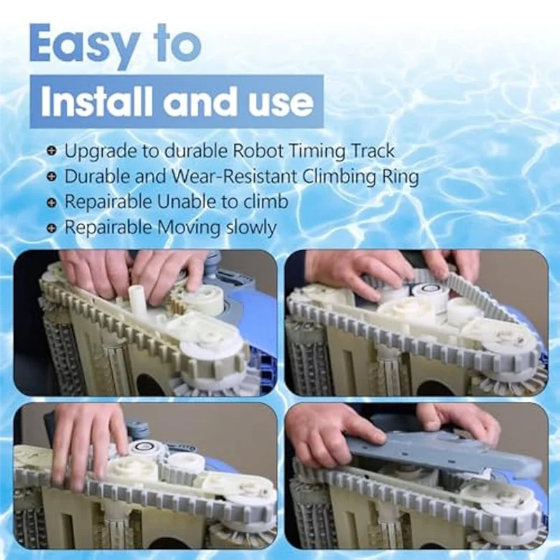 

ABVH-Pool Cleaner Parts,Climbing Ring 6101611-R4,Timing Track 9985006-R2 And 3884997-R6 Guide Wheels Pulley Gears Combo Kits