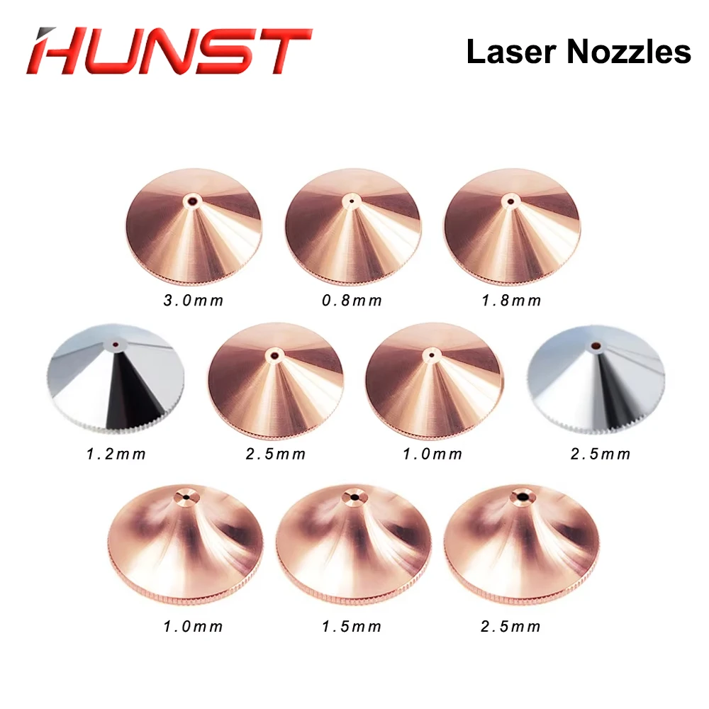 HUNST Laser Nozzle Single Double Layer Dia.28mm Caliber 0.8-5.0 For Raytools Precitec WSX Fiber Laser Cutting Head