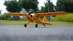Grande Escala Brushless Remote-Controlled Aircraft, RC Glider, modelo J3, aviões militares, giroscópio de 6 eixos, 5 canais, 3D Stu