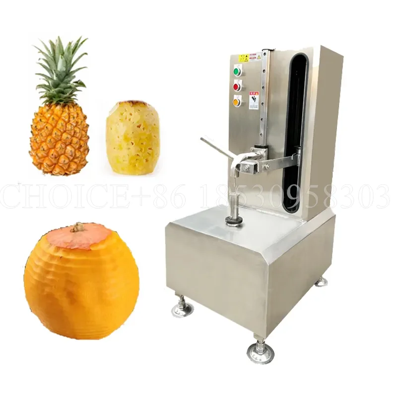 Commercial Electric Fruit Jackfruit Automatic Pineapple Skin Remover Coconut Peeler and Corer Butternut Squash Peel Machine