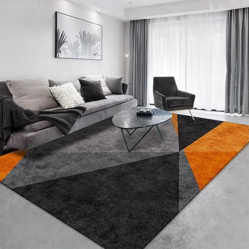 Tapis géométrique en cristaux de luxe légers VIKAMA, tapis de salon, tapis de canapé, tapis de table basse, tapis de chambre à coucher, tapis de sol pour chevet complet, pour la maison
