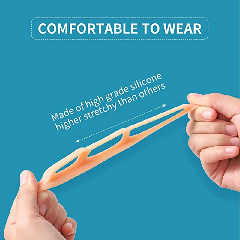 1Pair Silicone Gel Hammer Toe Straightener Corrector For Curled Toes  Feet Foot Care  Adjuster Tool