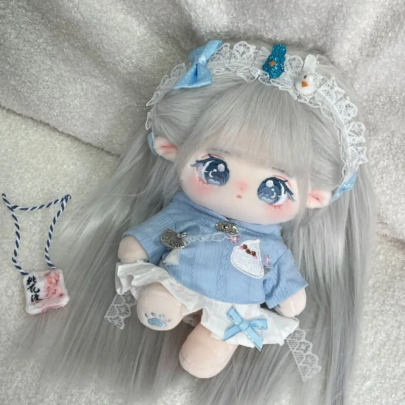 20cm Baby Doll with hair Plush Doll's Toy Dolls Accessories for our generation Korea Kpop EXO idol Dolls