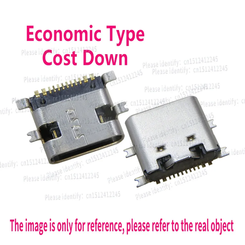 USB4110-GF-A USB4110 16Pin Type-C USB2.0, Female Connector, Positioning Column, SMT PCB Top Mount Connector