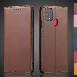 Magnetic attraction Leather Case for Samsung Galaxy M31 M315F Holster Flip Cover Case Wallet Phone Bags Fundas Coque