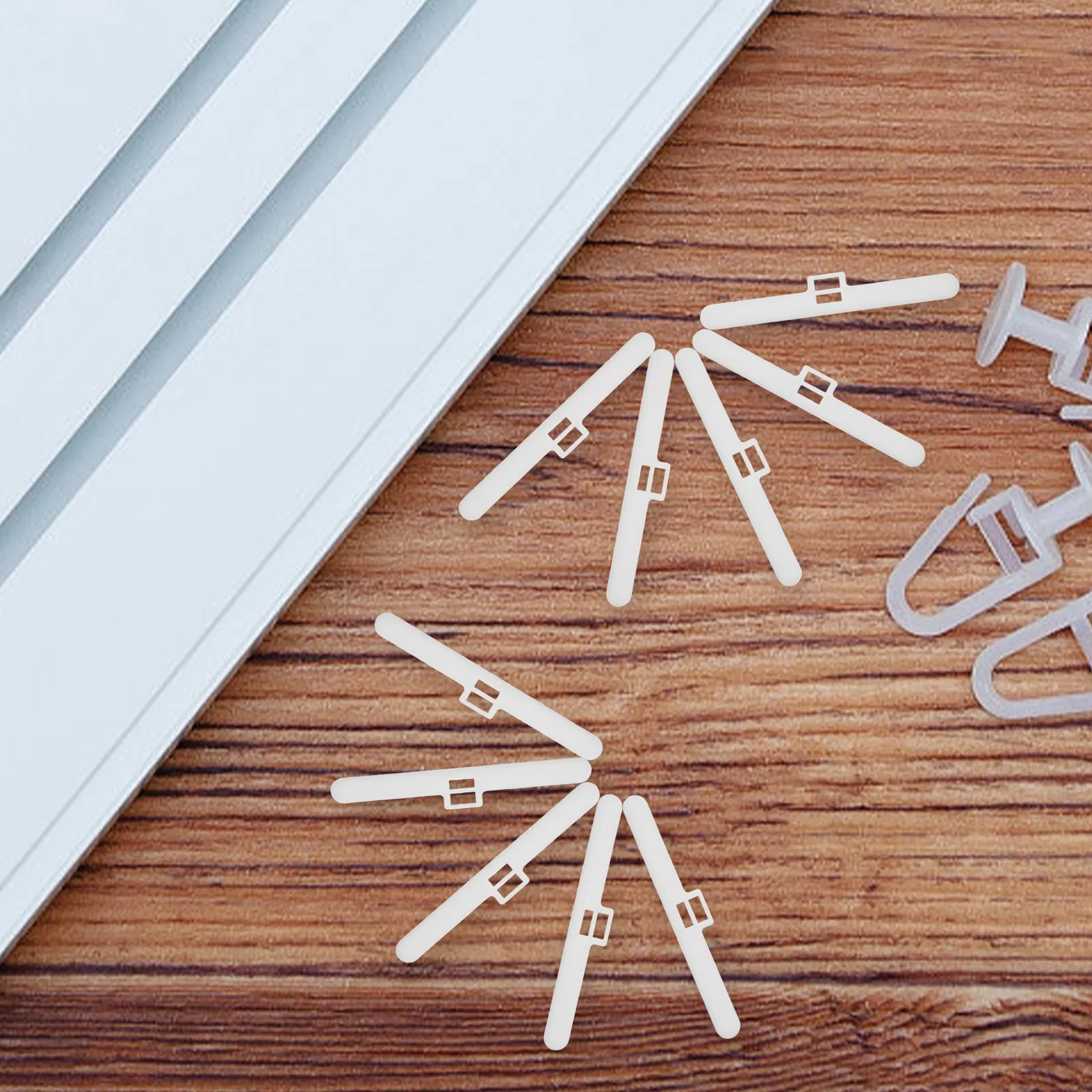 10Pcs Vertical Blind Hangers Double Hole Plastic Repair Parts Replacement Slats Easy Fit Vertical Blinds Accessories Window
