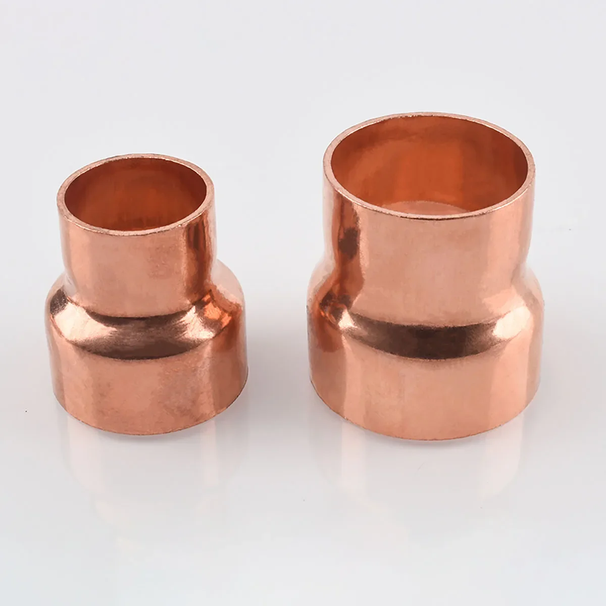 ทองแดงบริสุทธิ์ End FEED SOLDER ลดประปาท่อเชื่อมต่อ Coupler Air Conditioner ID 6.35 8 10 12.7 16 19 ถึง 42 มม.