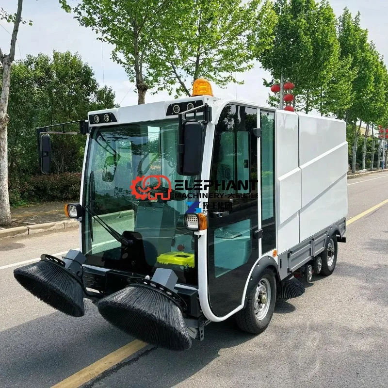 Efficient Dust Suppression Multi-Brush Road Sweeperheavy-Duty Cleaning Machine for Industrial & Municipal Use