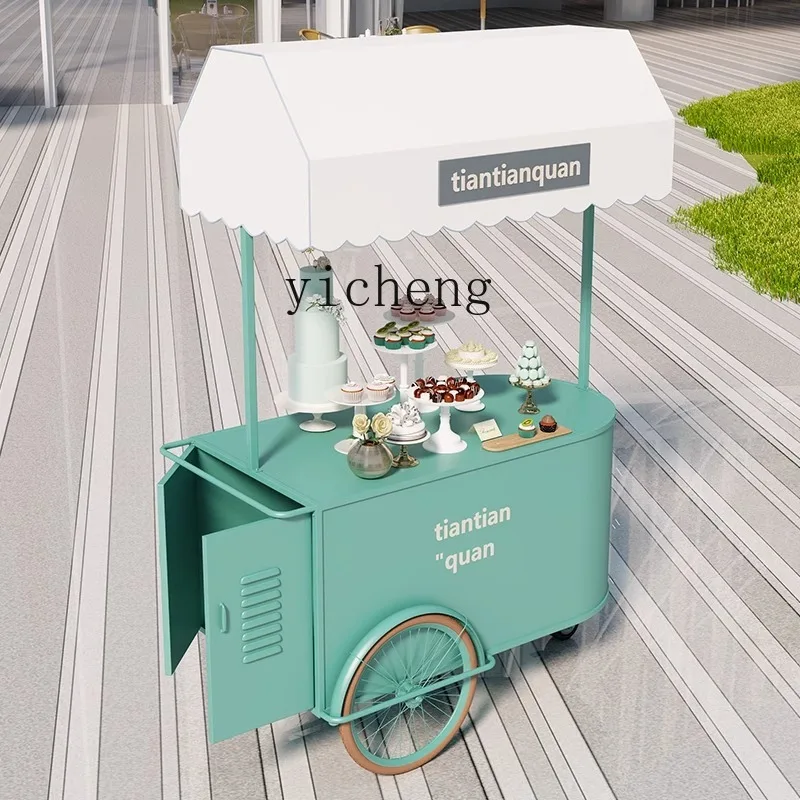 

XL night market float shopping mall wrought iron stall car mobile snack sale exhibition promotion car