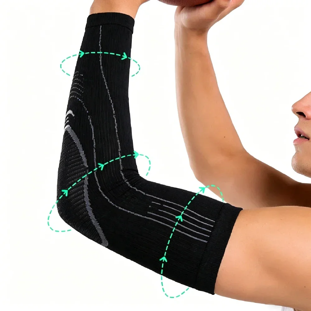 1PCS Elbow Support Brace for Tennis Elbow Relief, Lightweight Sports Arm Cover for Running, Cycling, Gym, Ball Games & Daily