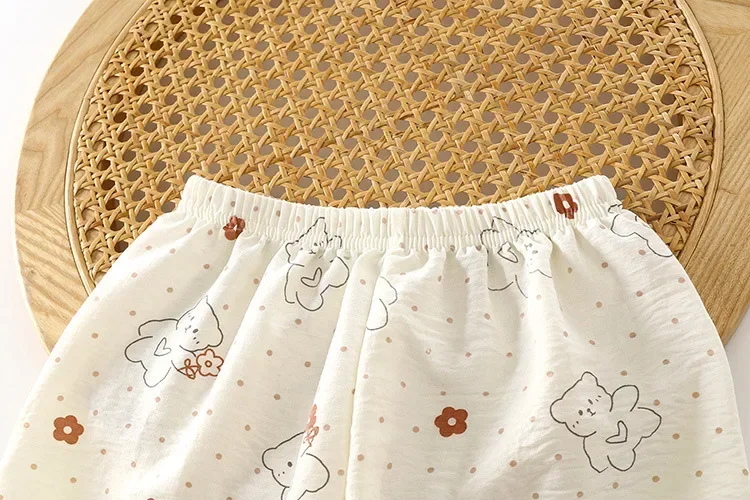 Neue süße Mädchen-Pyjamas mit Blumenmuster, 2-teiliges Set für Kleinkinder, Homewear für Mädchen, dünne Frühlings- und Herbst-Spitzenoberteile mit langen Ärmeln + Hosenanzüge – Detail 24