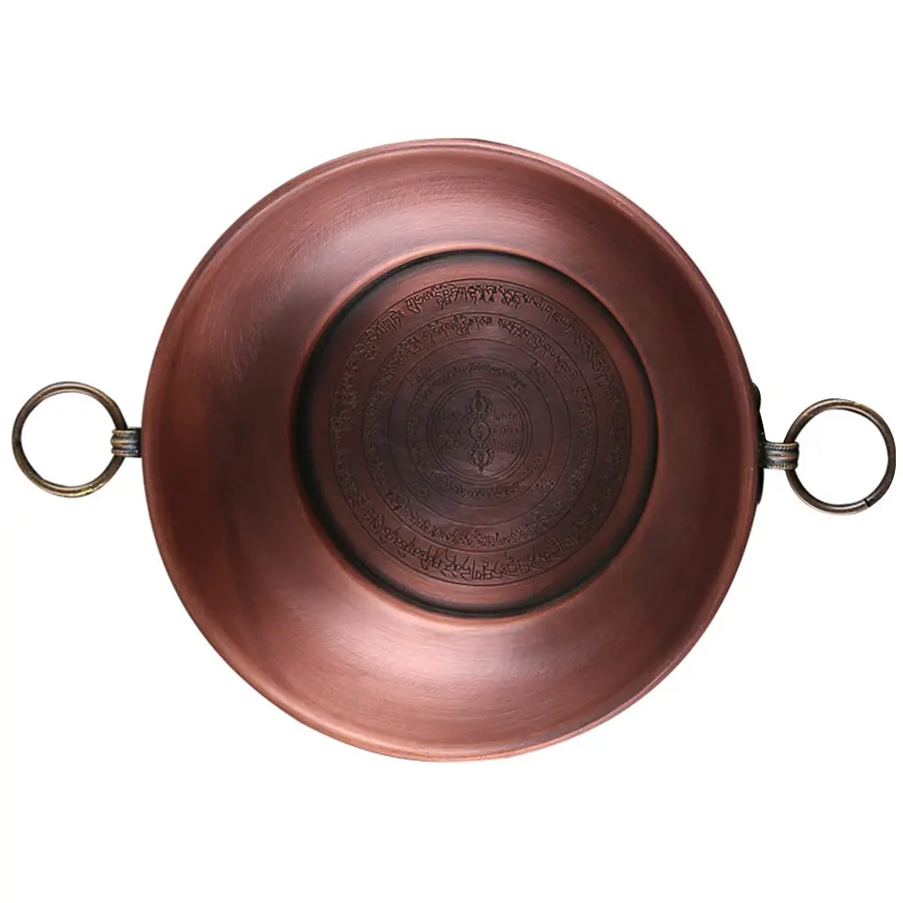 

Copper Temple Fire Plate Retro Style Offering Bowl for Buddhist Worship Home Decoration Incense Burner Ash Container
