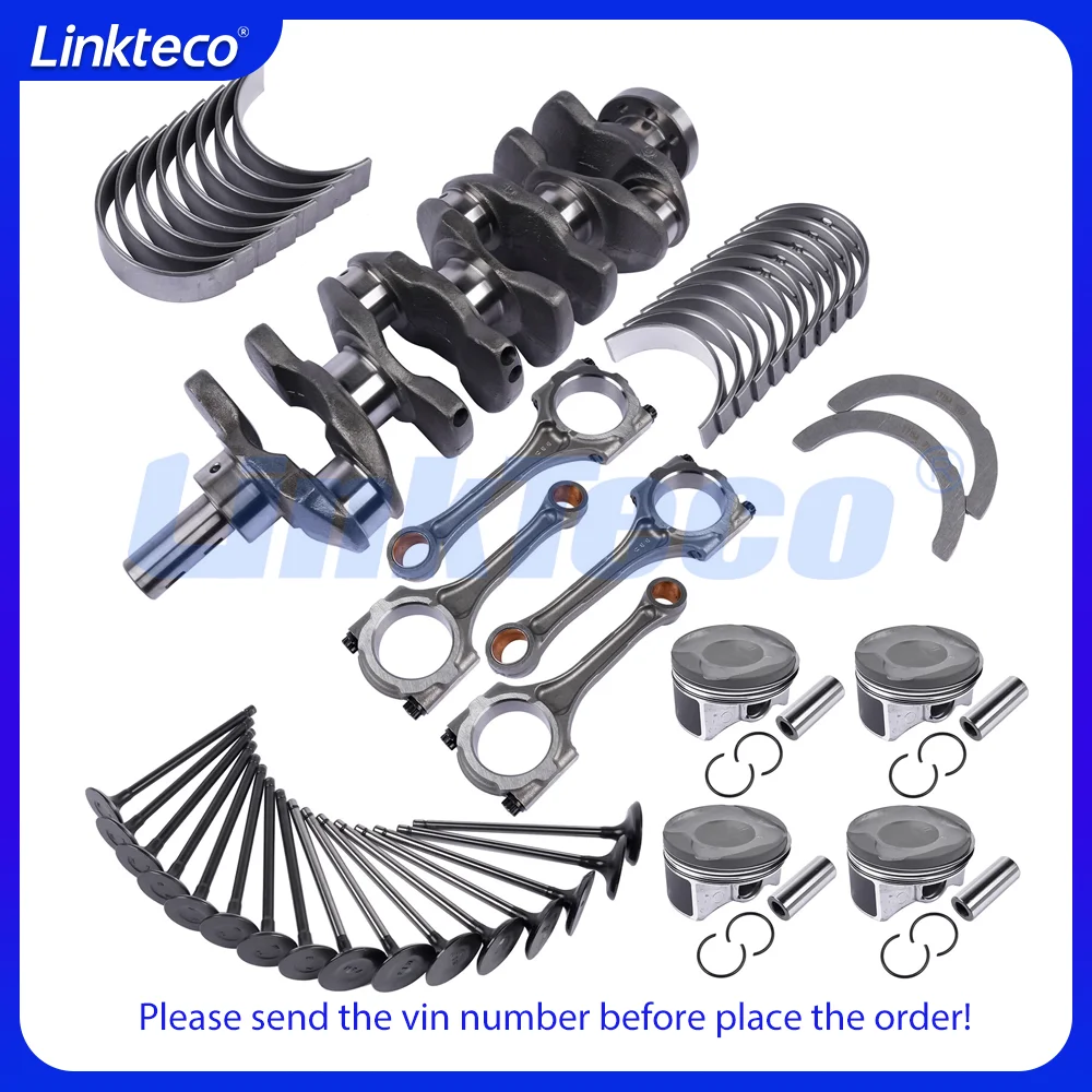 2ZR-FE Crankshaft Kit Connecting Rod Piston For 10-20 1.8 L Toyota Prius Corolla LEXUS CT200H 1.8L Engine Rebuild Overhaul Kit