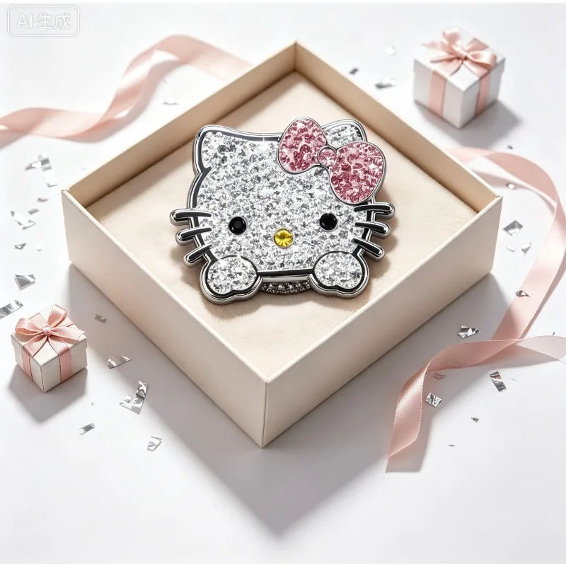 Kitty Car One Key Start Decorative Cover One Key Start Ring Full Diamond Ignition Switch Protective Cover Wholesale Hello