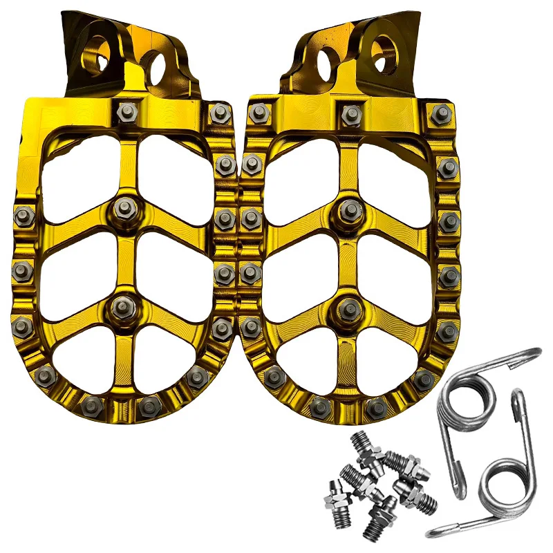 Aluminum For alloy Off-Road Motorcycle Foot Pedals for For all Dirt Bikes 15x11x9cm Gold Silver Black Blue Red
