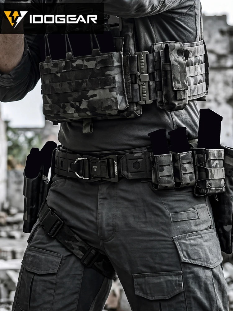 ceinture-tactique-molle-hexagonale-decoupee-au-laser-modele-« small-steel-scorpion »-2 pouces-avec-boucle-a-degagement-rapide-et-largeur-reglable-4 cm-de-plus