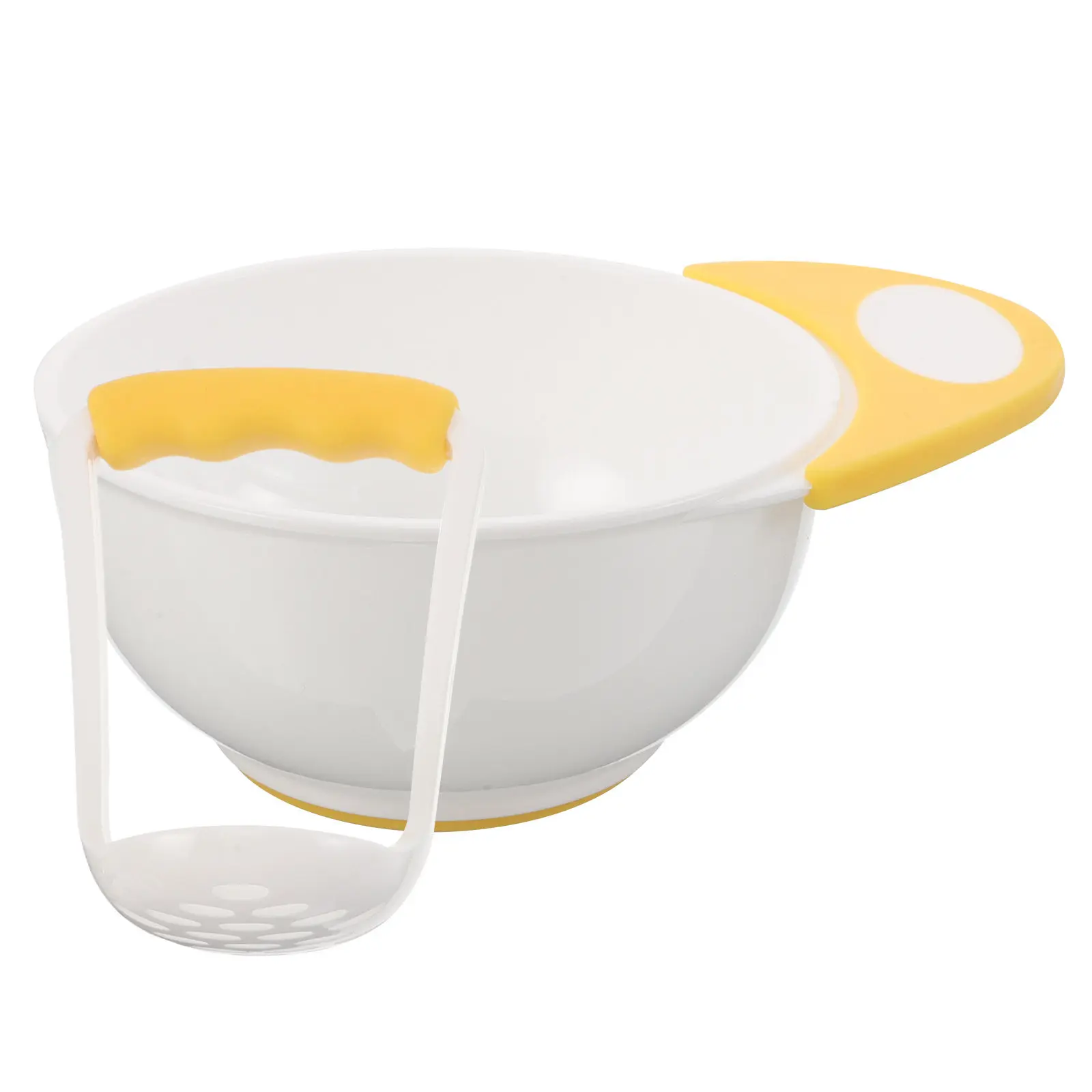

1Set Baby Food Grinding Bowl Portable Mash Bowl for Travel Outdoor Use Easy Clean Antislip Base Efficient Baby Food Manual