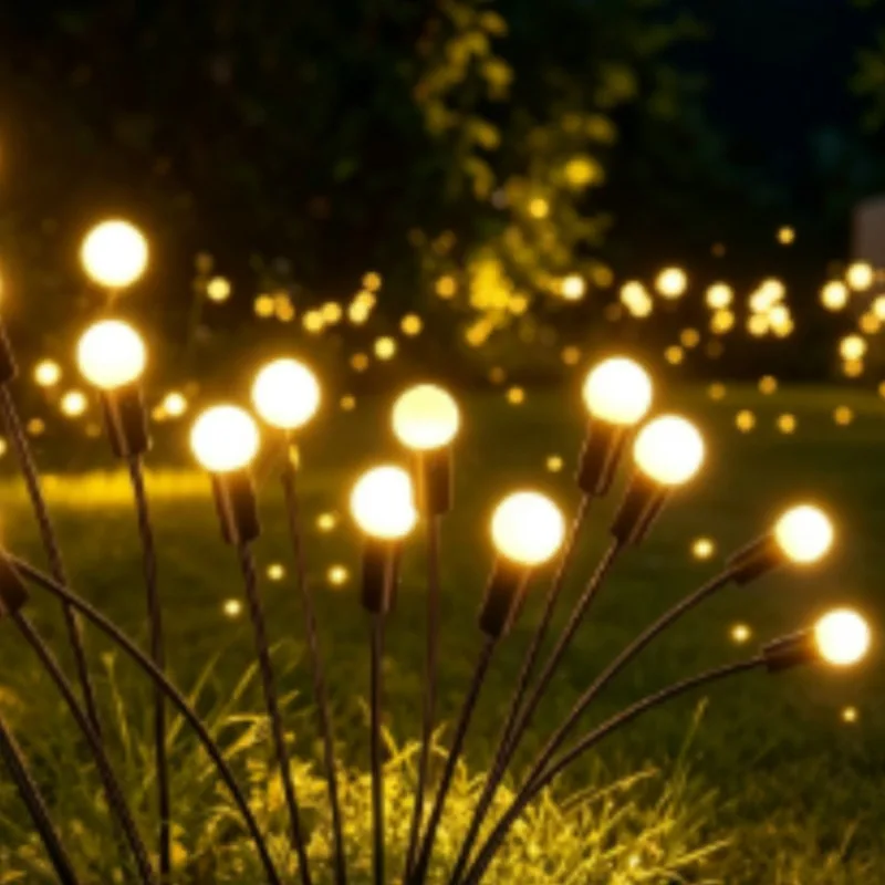 Solar Lights Swaying Lamp - LED Outdoor Waterproof Decorative Lighting, for Garden Yard Patio Pathway Lawn Walkway by Wind