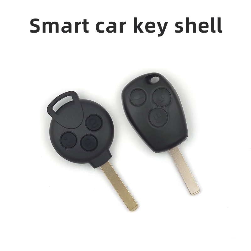 Pulsante Smart Remote Head Key Case Shell Cover per Smart 453 451 Fortwo 2009-2015 Remote Car Key Case Fob