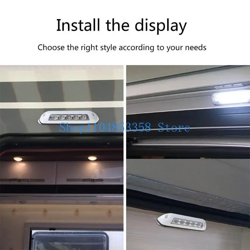

652F 12V Duatproof LED Awning Lamp Yacht RV Sunshade Panel Modification Light Motorhome External LED Light