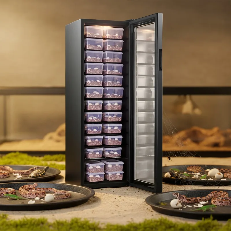 

Pet Supplies PVC Automatic Reptile Rack for Horned Frog Tortoise Gecko Snake Enclosure Modular Feeding Rack 220V Energy Saving